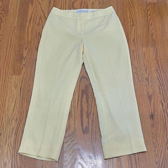 Lafayette 148 New York Yellow Barrow Pants - Picture 1 of 7